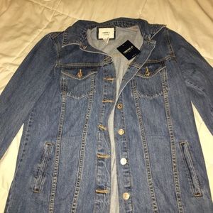 Long denim jacket